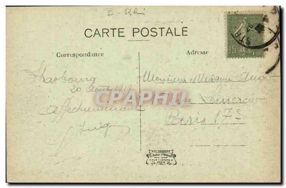 Strasbourg — Perto dos Pontes cobertos — Edit. Luib, Strasbourg - Verso