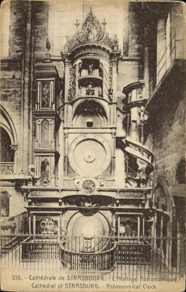 Cathédrale de STRASBOURG — L'Horloge Astronomique — Éditeur : MARQUE DÉPOSÉE - Recto