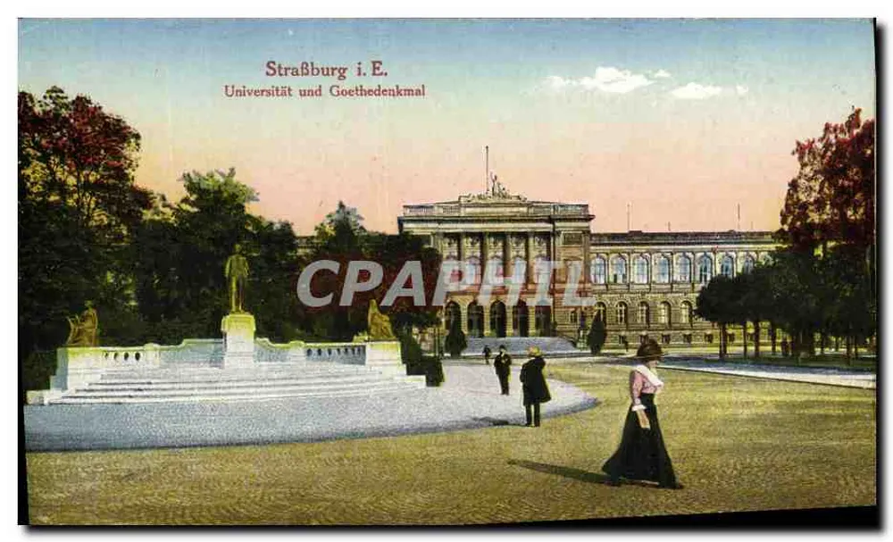 Estrasburgo i. E. — Universidade e monumento Goethe — Felix Luth, Estrasburgo i. E. Nr. 7 - Frente