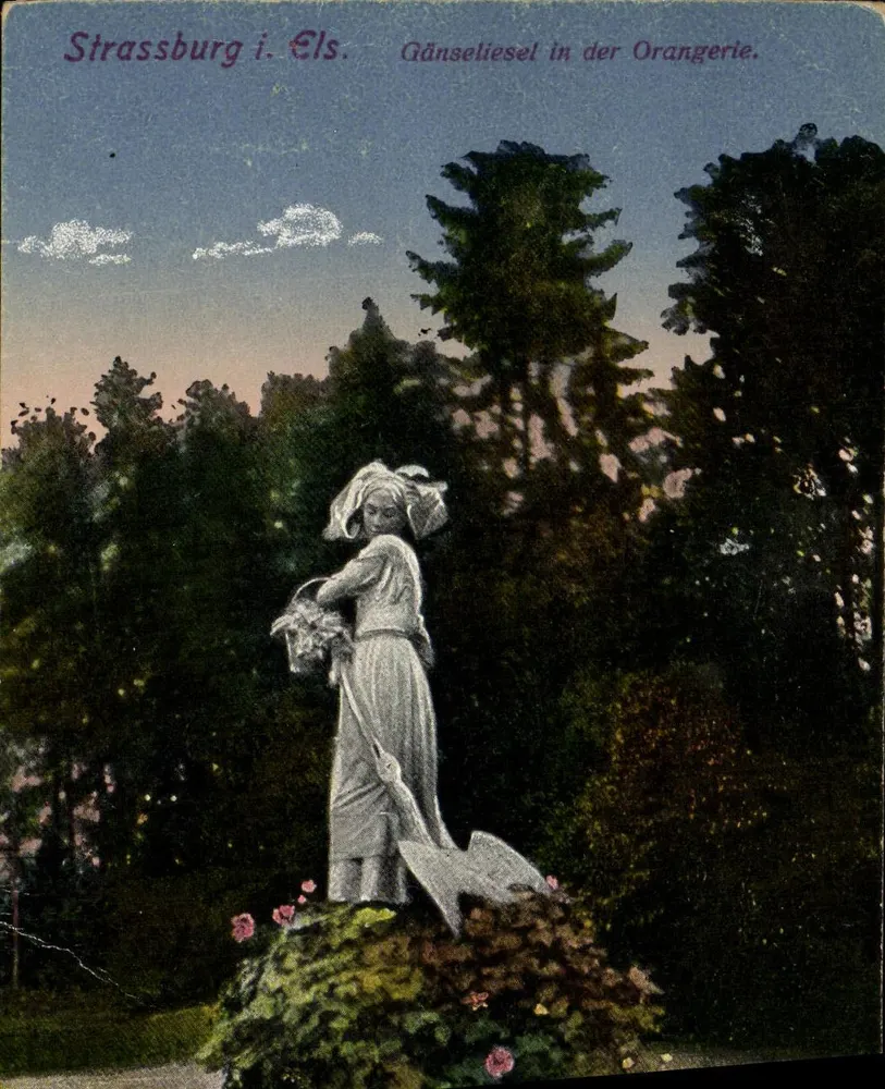 Straßburg i. Els. — Gänseleisel in der Orangerie — unbekannter Verlag - Vorderseite