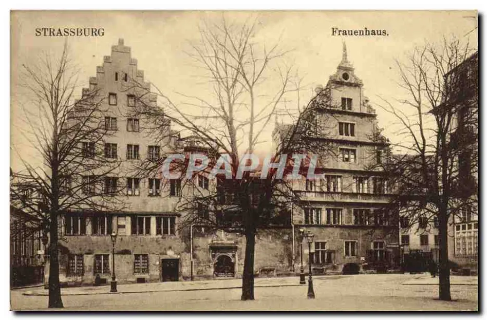 Strasbourg — Frauenhaus — Taring von Emil Bissmann, Strasbourg I. K. - Frente