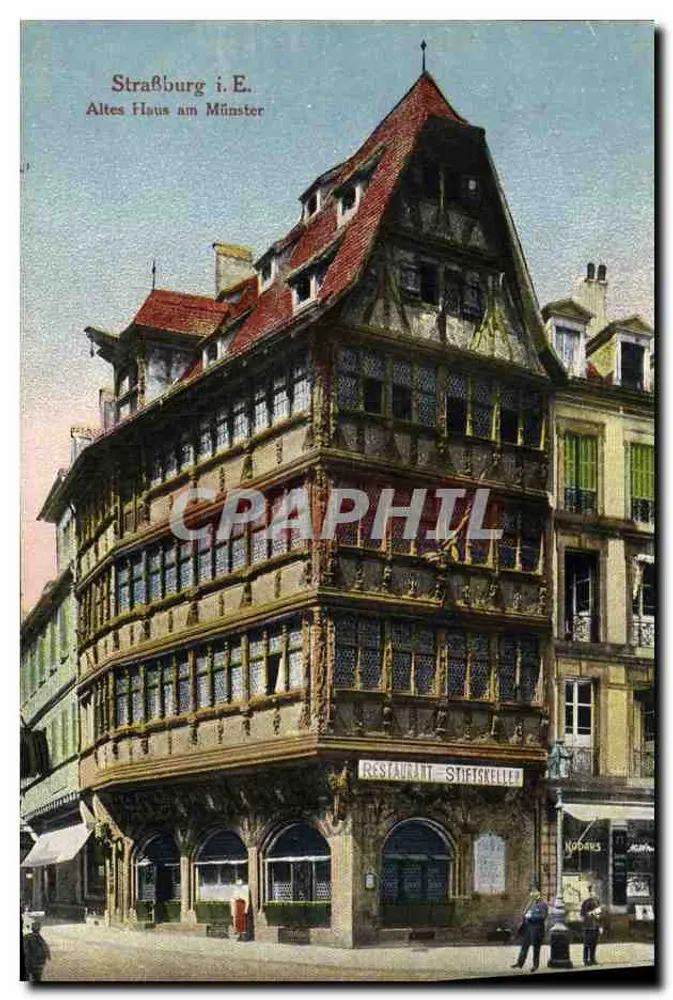 Strasbourg i.E. — Stare domki przy Münster — Felix Lüth, Strasbourg i.E., N° 17 - Awers
