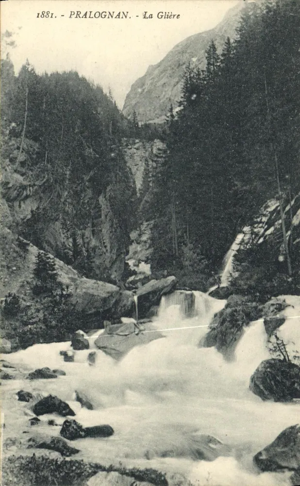 Pralognan - La Glière — 1881 — F. de Migieu, Chambery - Frente