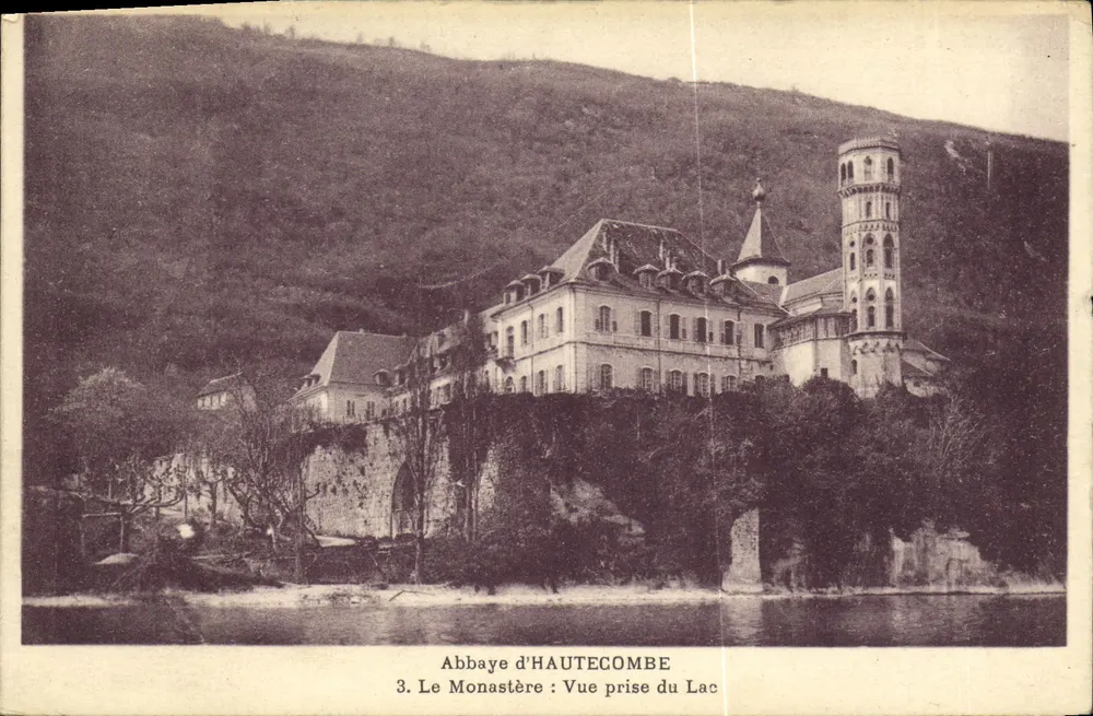 Abbaye d'HAUTECOMBE — Ansicht vom See — Verlag nicht sichtbar, Seriennummer 3 - Vorderseite