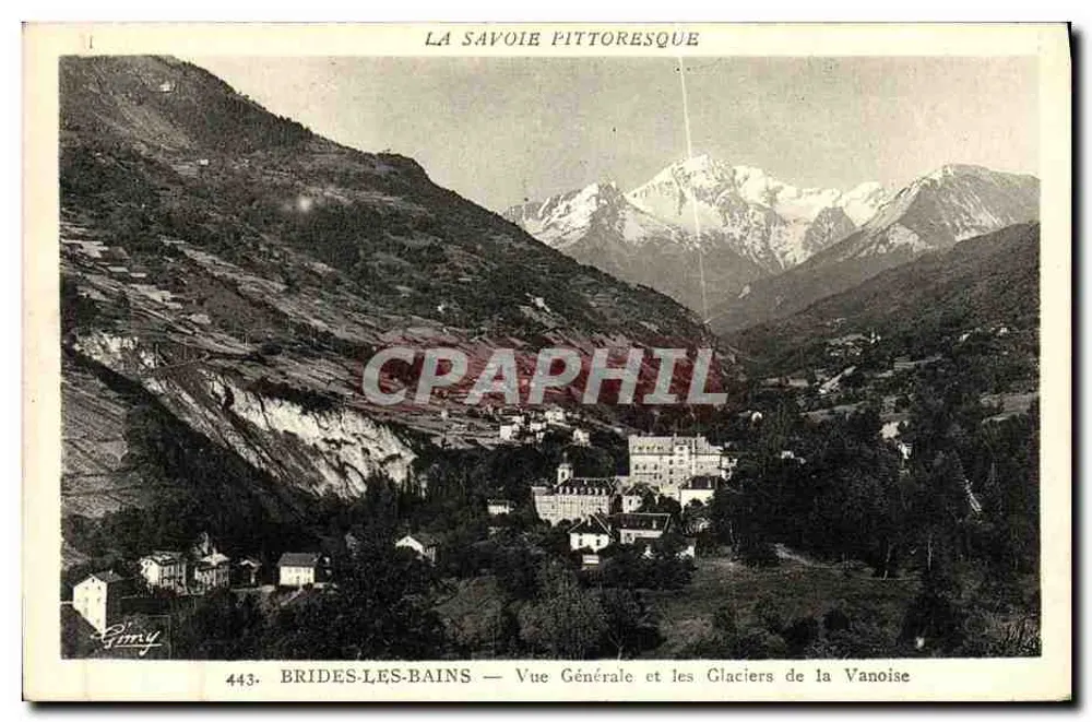 Brides-les-Bains — Allgemeiner Blick und die Gletscher der Vanoise — Gny - Vorderseite