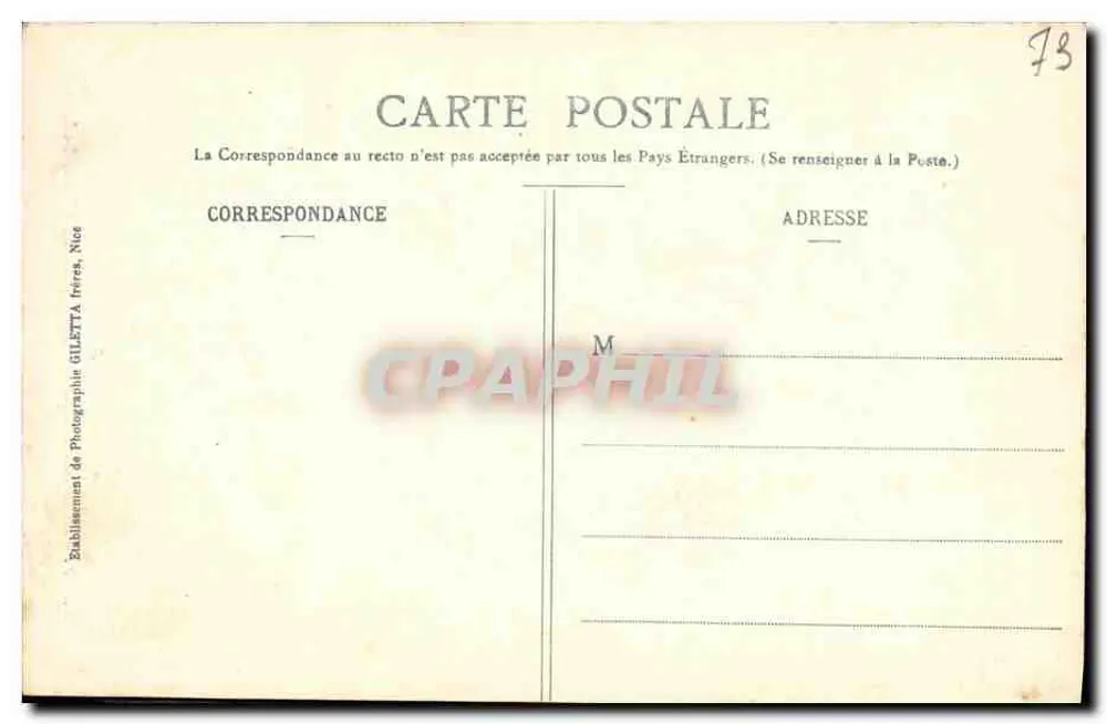 Aix-les-Bains — Hotel de la Chambote — Edição Gilelta, Nice, n°2209 - Verso