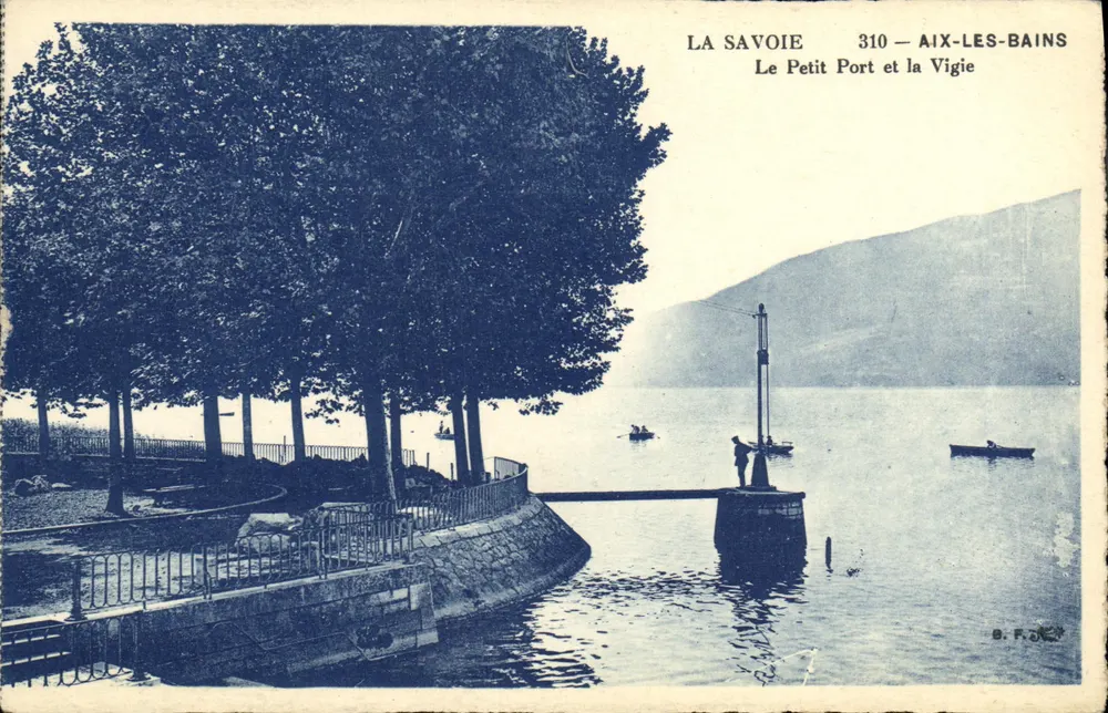 Savoie — Aix-les-Bains — Der Kleine Hafen und die Wache — Verleger B.F. - Vorderseite
