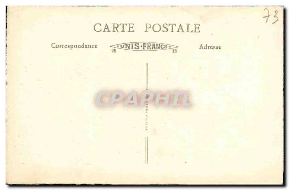 Savoie — Aix-les-Bains — Der Kleine Hafen und die Wache — Verleger B.F. - Rückseite
