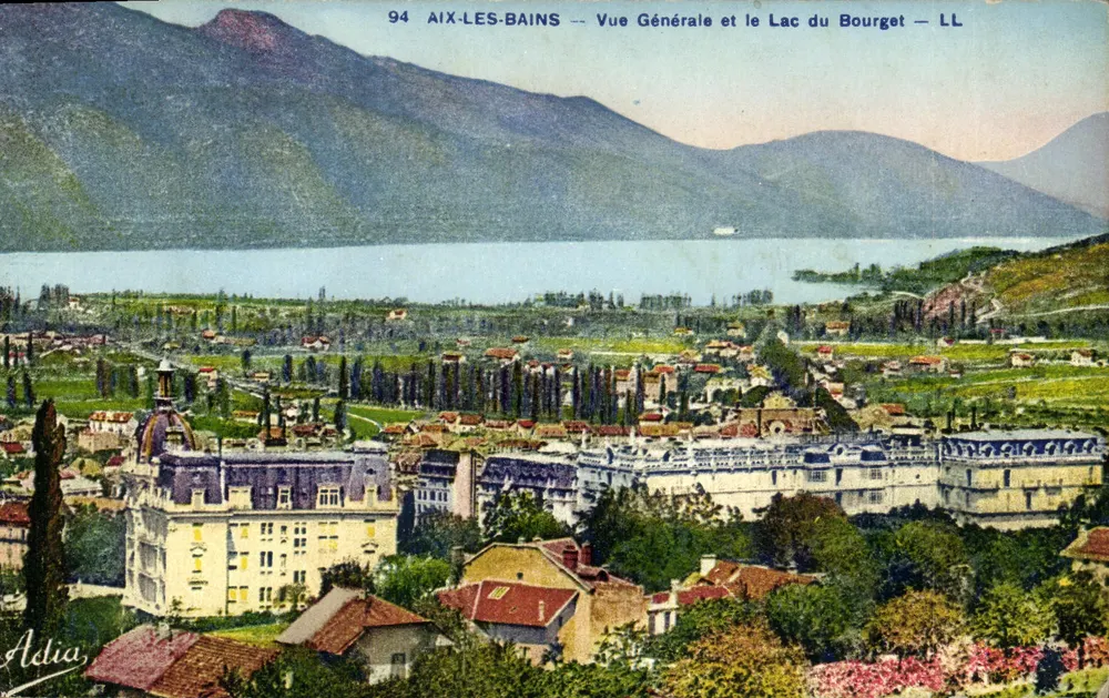 Aix-les-Bains — Allgemeine Ansicht und See Bourget — LL - Vorderseite