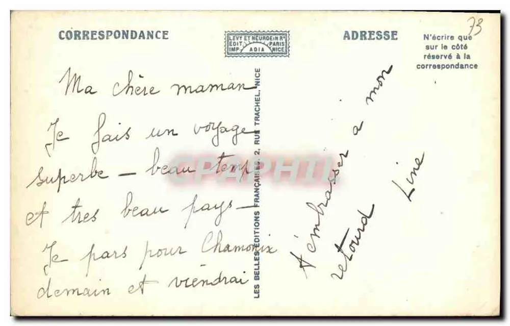 Aix-les-Bains — Allgemeine Ansicht und See Bourget — LL - Rückseite