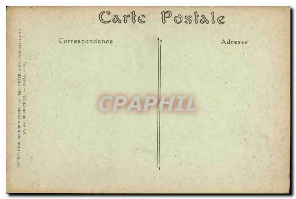 Aix-les-Bains — O Círculo — Imp. Créteil, Paris - Verso