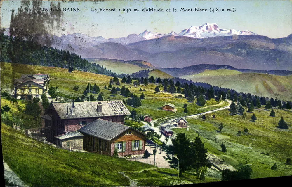 Aix-les-Bains — Le Revard 1.545 m. Höhe und der Mont-Blanc (4.810 m.) — Lévy & Neurdein - Vorderseite