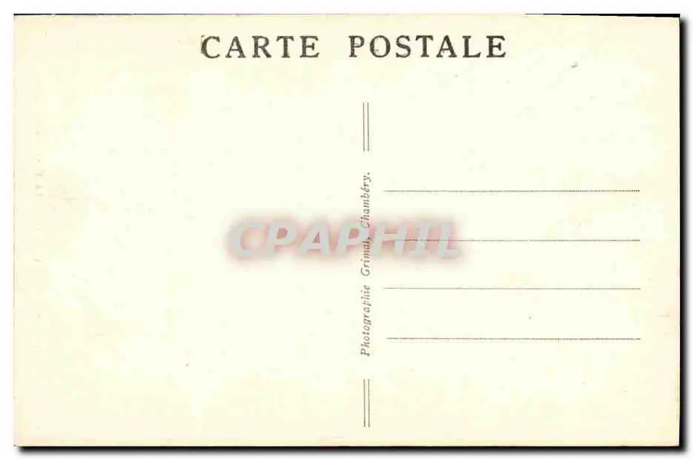 Chambéry (Savoie) — A Rampe do Castelo — Grimaldi - Verso