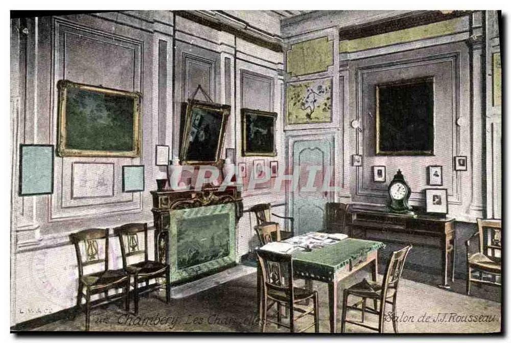 Chambéry - Les Chambelles - Salon de J.J. Rousseau - Vorderseite