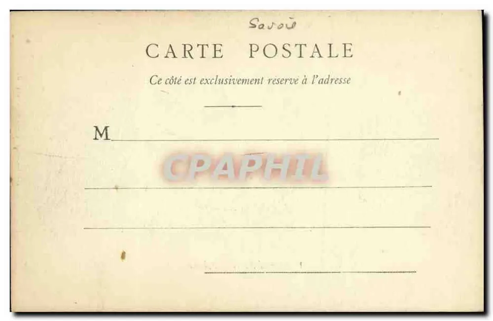 Chambéry e o Nivolet — vista panorâmica — Lib. R. REXYAIN, Chambéry 179 - Verso