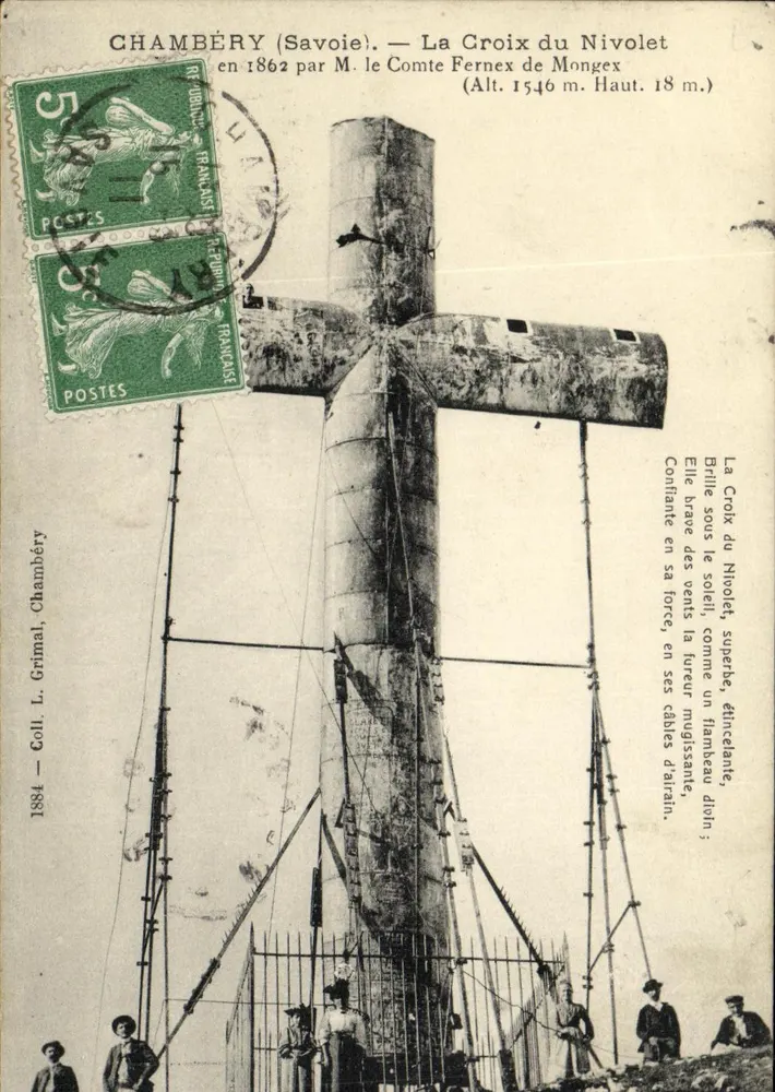 Chambéry (Savoie) — La Croix du Nivolet — Verlag L. Grimal, n° 1884 - Vorderseite
