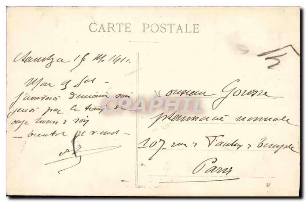 Chambéry (Savoie) — La Croix du Nivolet — Verlag L. Grimal, n° 1884 - Rückseite
