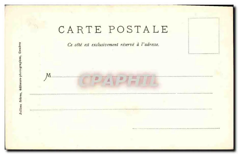 Chambéry - Portal de São Domingos — editor J.J. Perrin, n° 2180 - Verso
