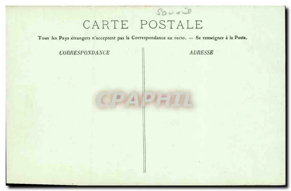 Chambéry — Pavilhão de entrada da Prefeitura — Livraria A. Porrin — LL - Verso