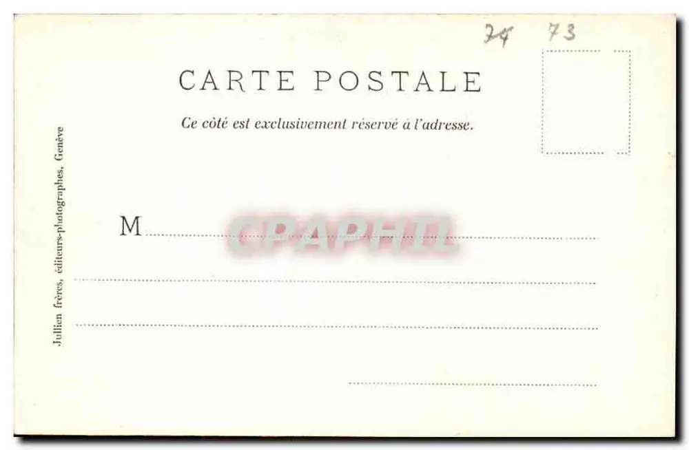 Chambéry - Facha da Catedral (século XV) — Livraria A. Perrin, Chambéry, n° J.J.2474 - Verso