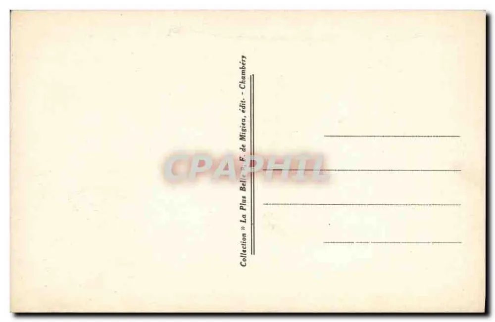 Rodovia de Moutiers a Aime — Desfiladeiro de Siex — A Saboia Pitoresca — n°2480 - Verso