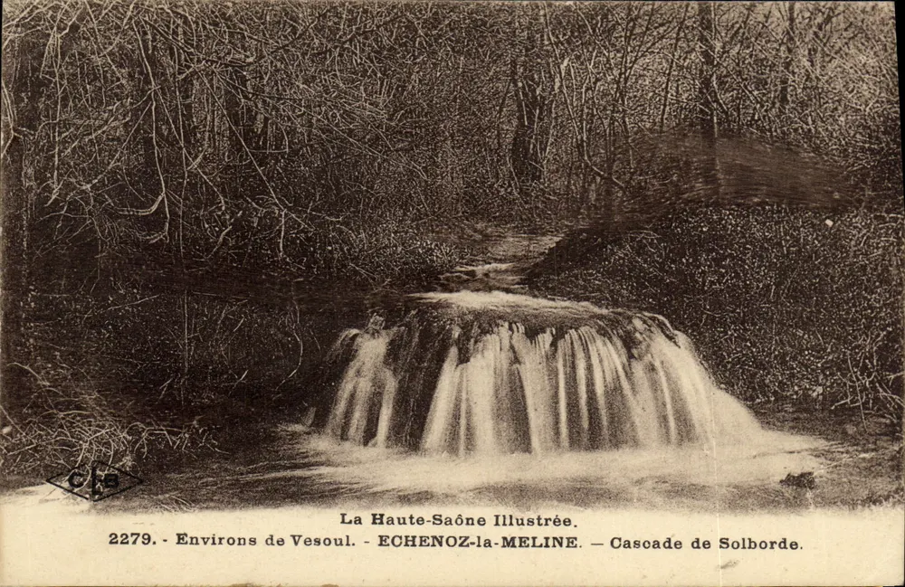 Cascades de Solborde — Umgebung von Vesoul — ECHENOZ-la-MELINE — Illustriertes Haute-Saône, Nr. 2279 - Vorderseite
