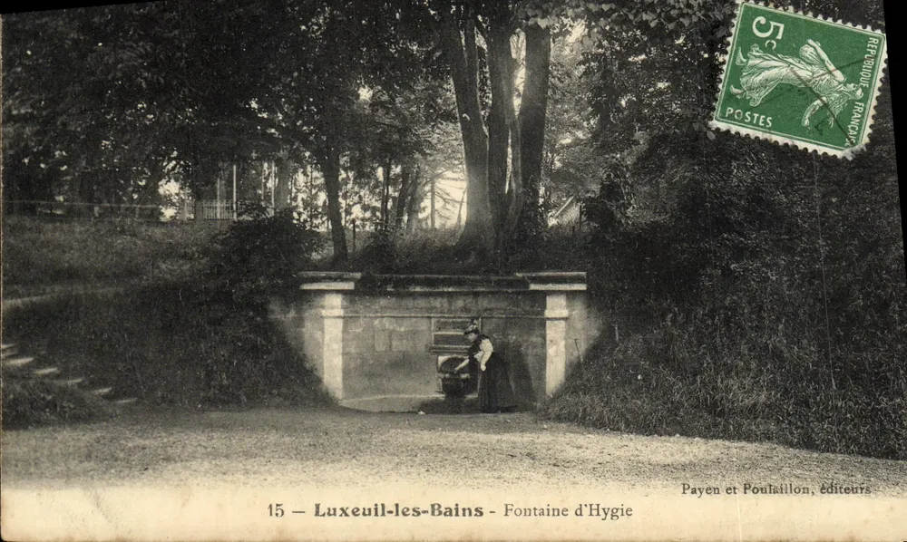 Luxeuil-les-Bains — Fontaine d'Hygie — Payen et Poulaillon, Verleger, Nr. 15 - Vorderseite