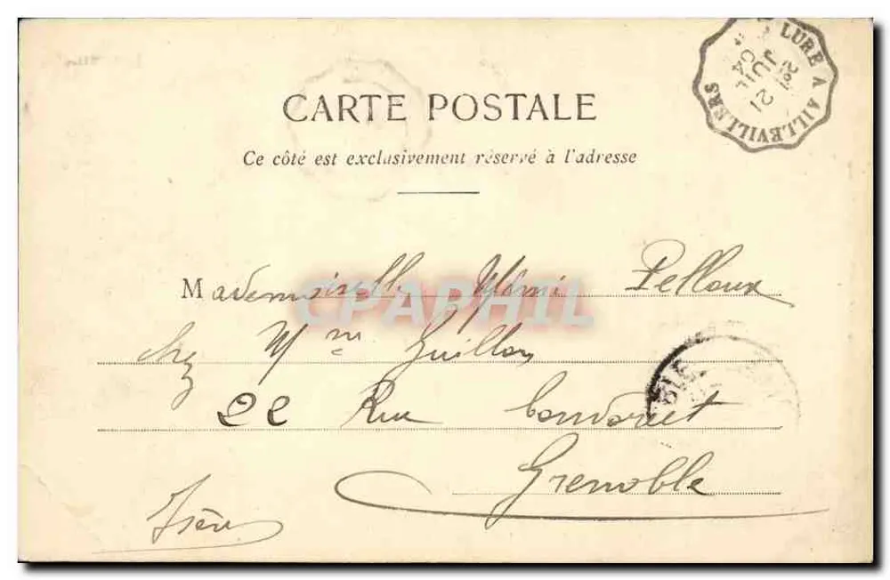 De badplaatsen — Sainte-Adresse (Dep. 14) — Imp. Ad. Weick, No 1850 - Achterkant