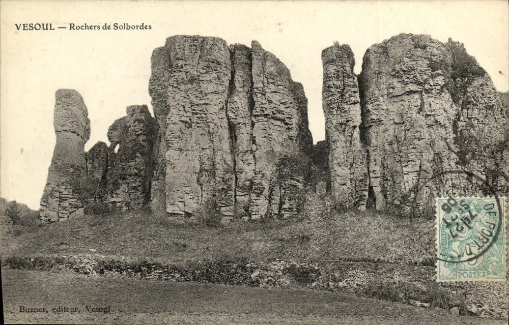Vesoul — Rochers de Solbordes — Burner, editor, Vesoul - Frente