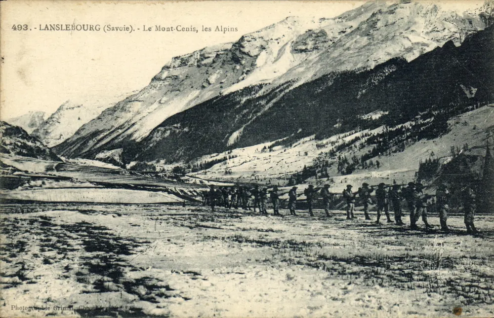 Mont-Cenis, die Alpen — Lanslebourg (Savoie) — Fotograf Grimal, Chambéry - Vorderseite