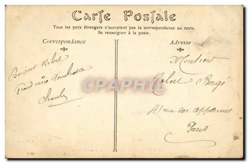 PontlIEUE (Sarthe) — Vista sobre a Huisne — Edição L. Jouhaux, n° 39 - Verso