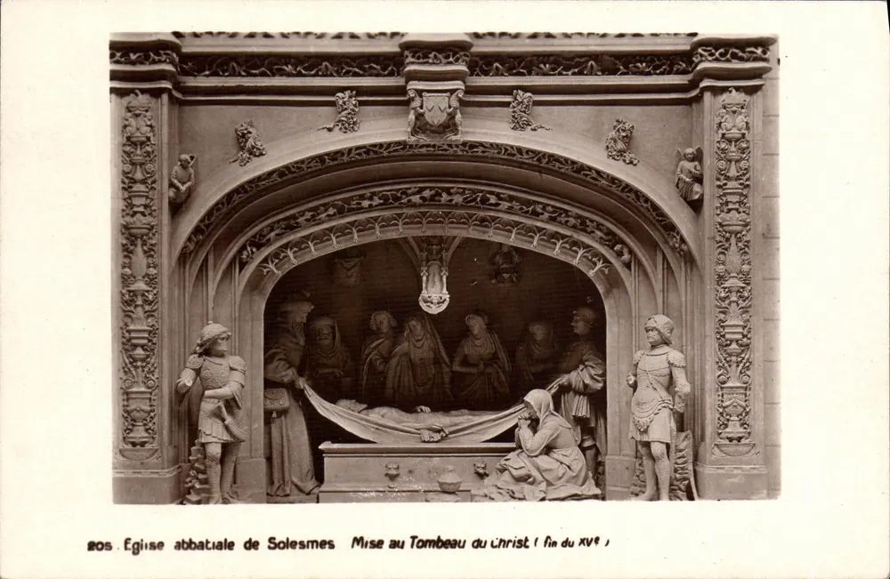 Abteikirche von Solesmes — Das Begräbnis des Christus (Ende des 15. Jahrhunderts) — Serie 205 - Vorderseite