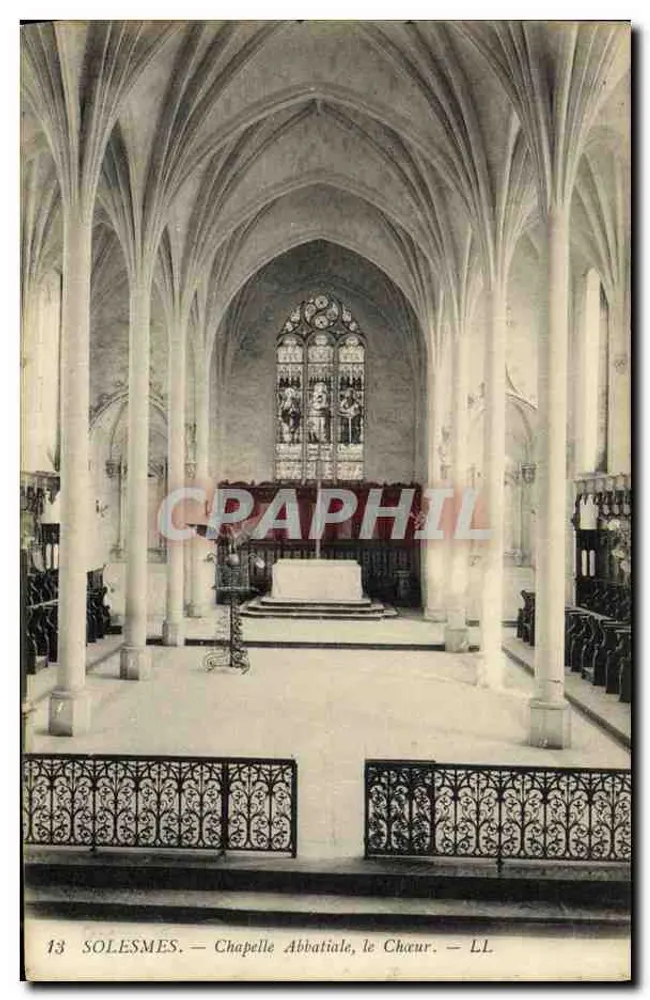 Solemes — Capela Abbatial, o Coro — L.L. - Frente
