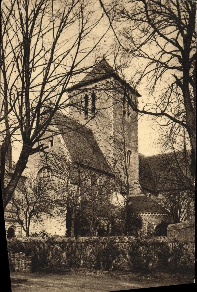 Clocher de l'église abbatiale Saint-Pierre de Solesmes — Sable — MailloL, n°7 - Recto