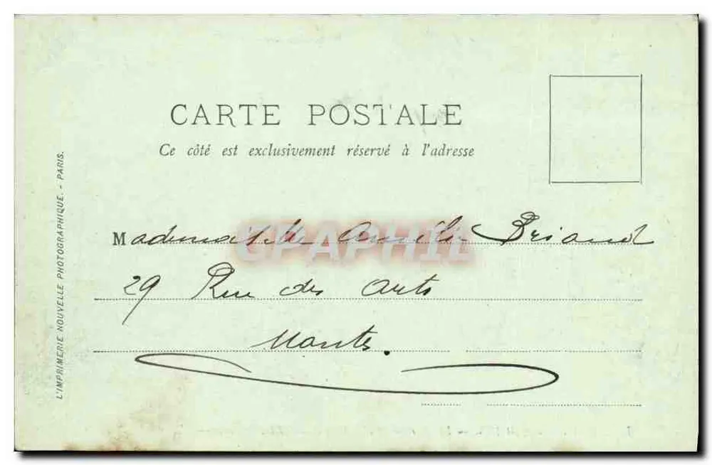 Le Mans — Le Bureau Météorologique — éditeur J.B. n°65 - Verso