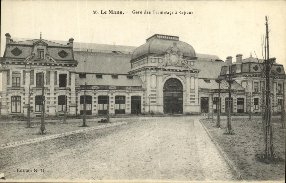 Le Mans — Estação dos Tramways a Vapor — Edição N.G. - Frente