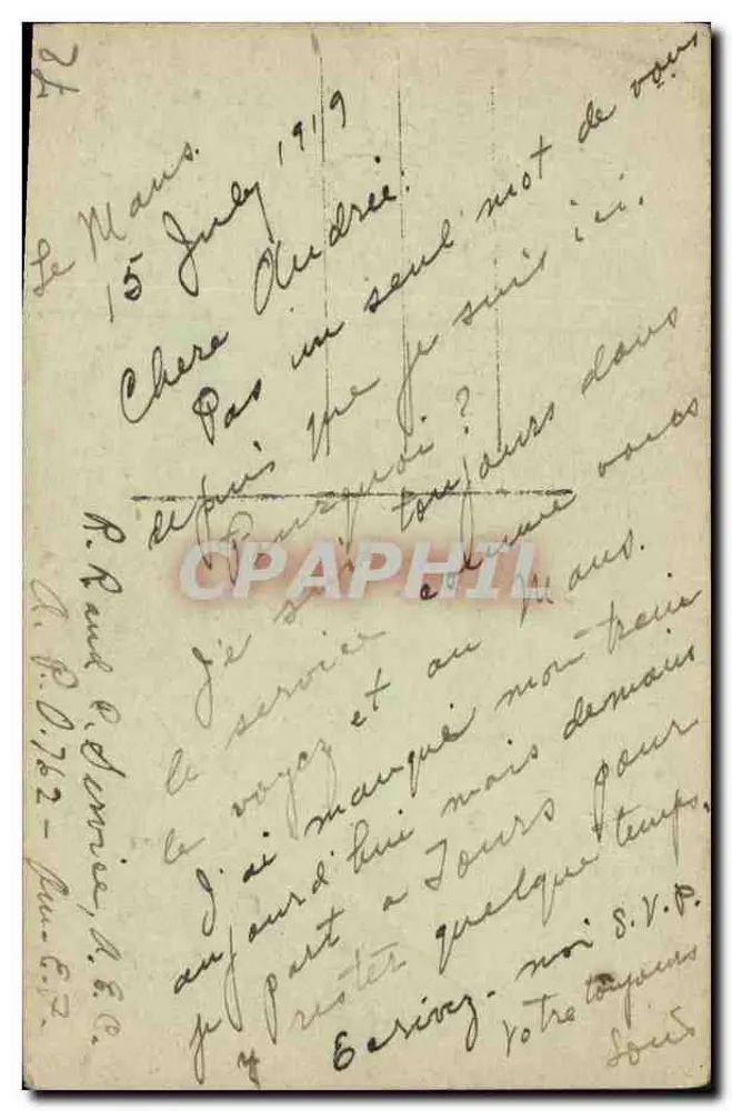 Le Mans - N.D. de la Couture e a Prefeitura — G.B. editor, n°2 - Verso