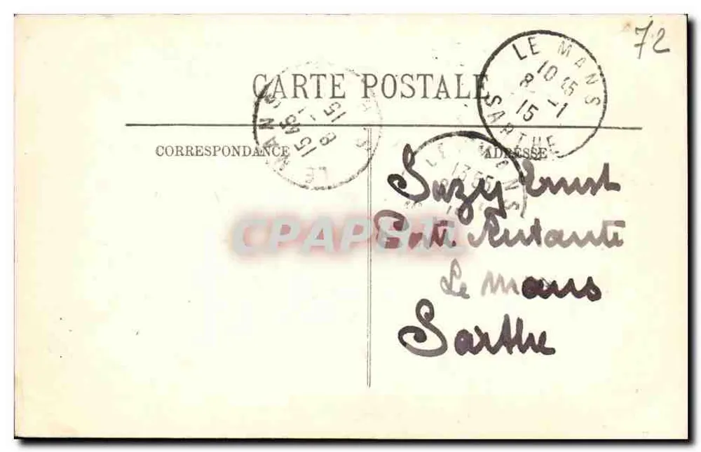 Le Mans — Das Grab der Königin Bérengère — LL. - Rückseite