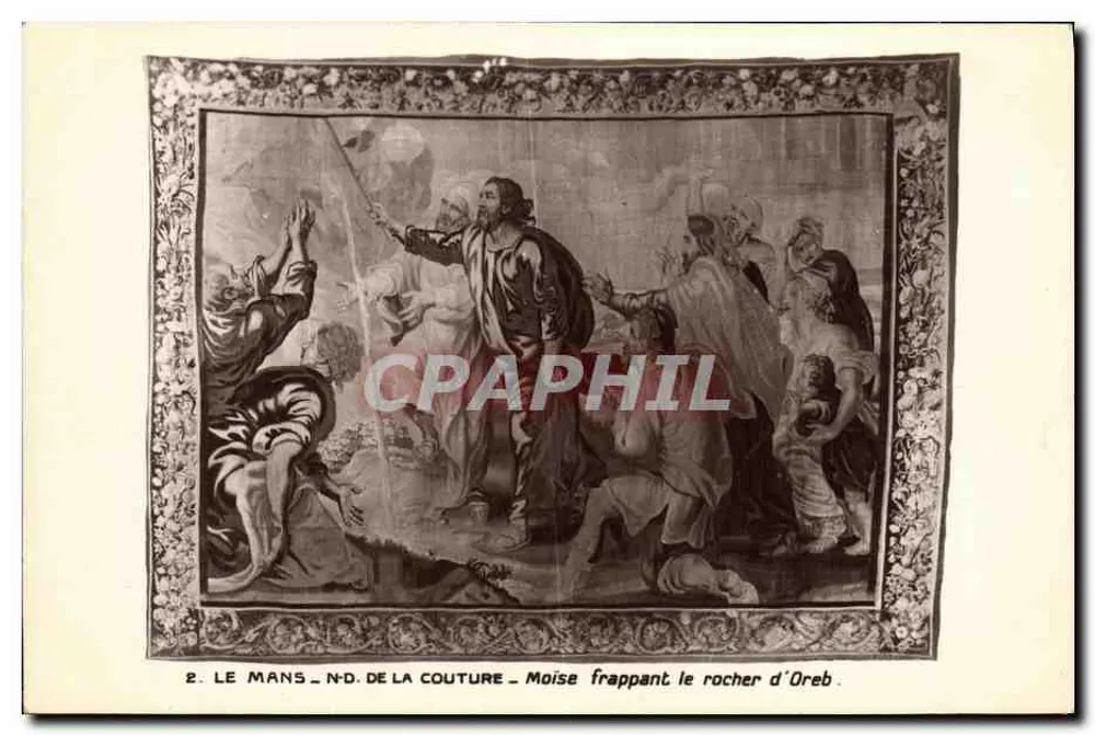 Moses schlägt den Felsen von Oreb — N.D. de la Couture — Verlag: Monuments Historiques de France - Vorderseite