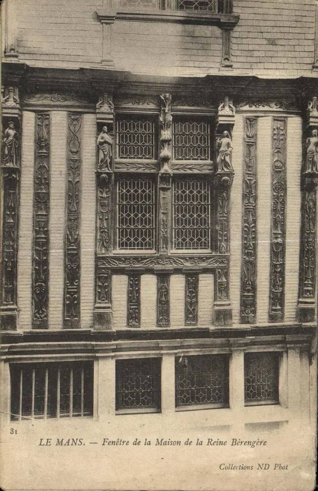 Le Mans — Fenster der Maison de la Reine Bérengère — Collections ND Phot, n°31 - Vorderseite