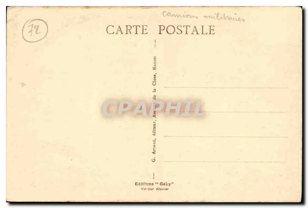 Le Mans — Abside de la Cathédrale — Gaby, Nantes - Verso