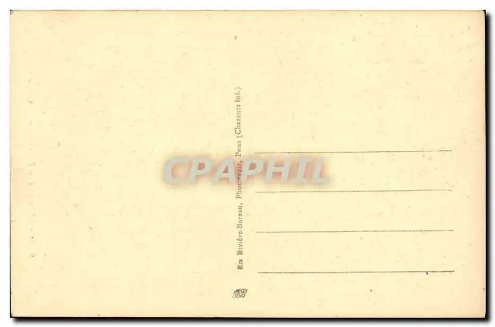 Le Mans - Portal da Catedral — série 6128, editor Rivière-Bureau - Verso