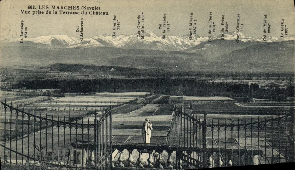 LES MARCHES (Savoie) — Ansicht vom Schlosshof — n°402 - Vorderseite