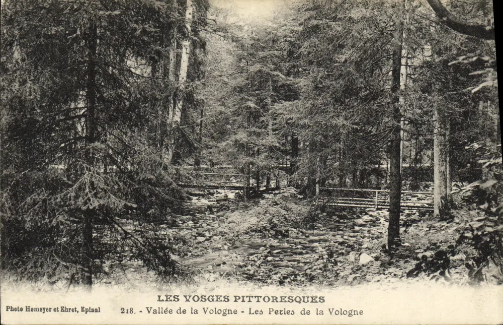 Les Petites de la Vologne — Tal der Vologne — pittoreske Vogesen — Foto Hemeyer et Ehret, Epinal, Nr. 218 - Vorderseite