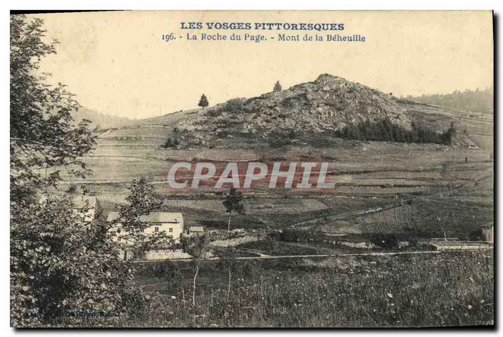 Pittoreske Vosges — 196. La Roche du Page - Mont de la Béheuille - Vorderseite