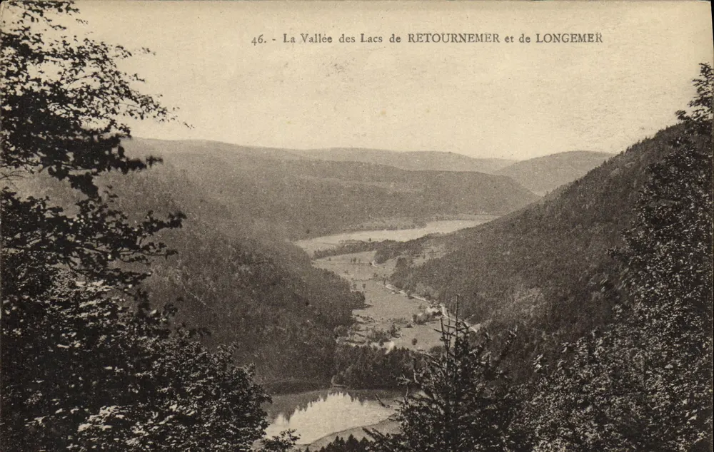 Das Tal der Seen von RETOURNEMER und LONGEMER — Panoramablick — Nr. 46 - Vorderseite