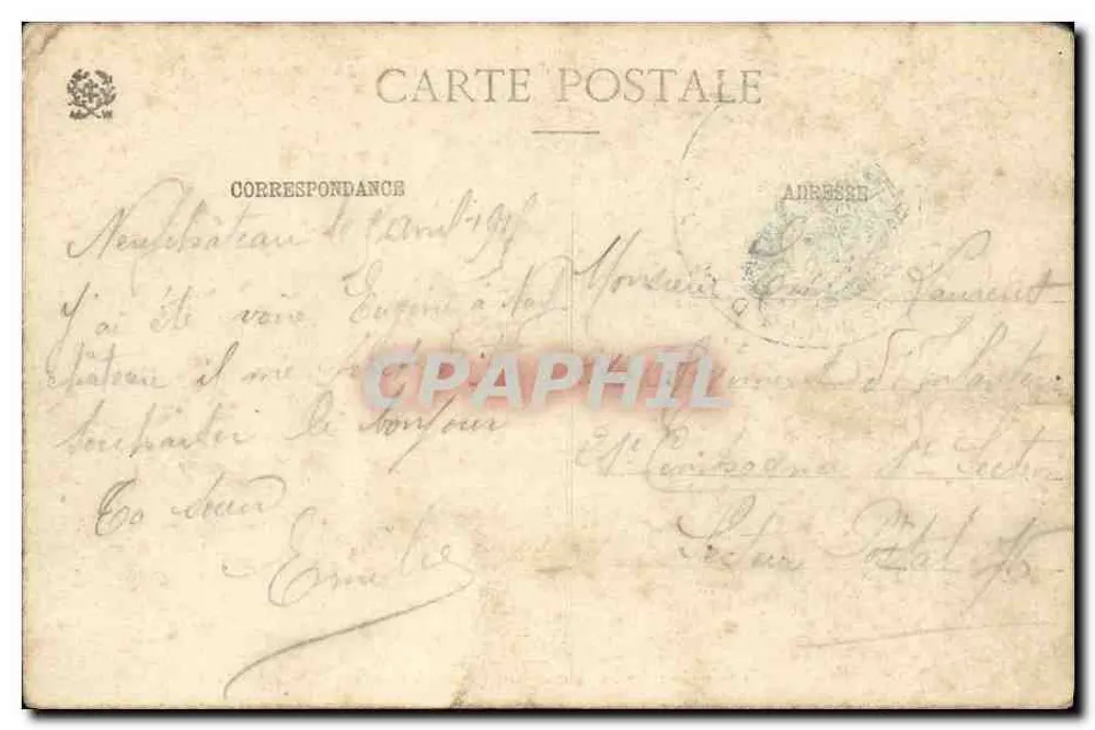 Frébécourt und das Schloss Bourlémont — Umgebung von Neufchâteau (Vosges) — Ad. Weick - Saint-Dié - Nr. 5797 - Rückseite