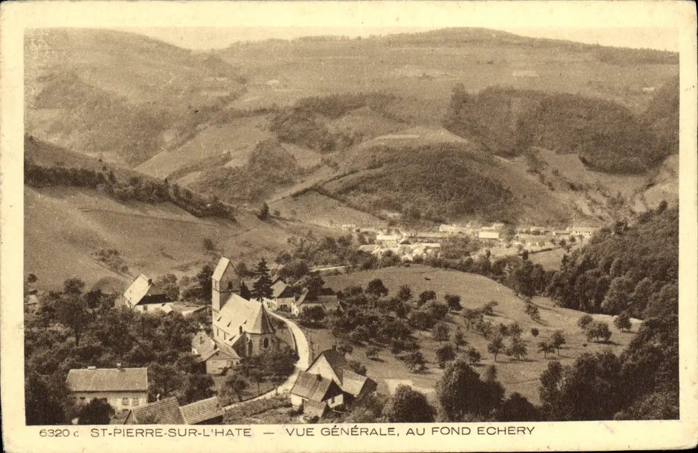 St-Pierre-sur-l'Hâte — Allgemeiner Blick, im Hintergrund Échery - Vorderseite