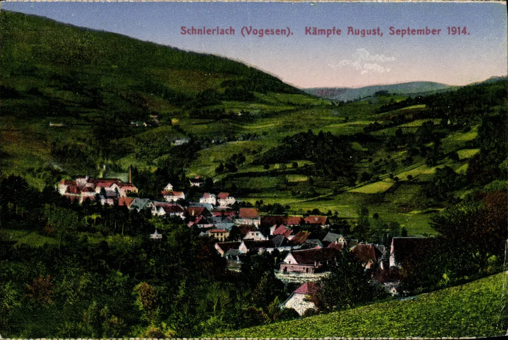 Schnierlach (Vogesen) — vista panorâmica — W. Springer, n° 3518 - Frente