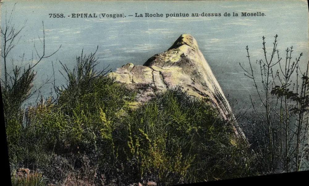 Epinal (Vosges) — A Roche Pointue acima da Mosela — C. Lardic, n°7558 - Frente